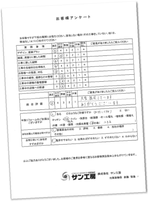 お客様アンケート6 お客様アンケート6
